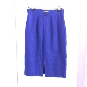 MaxMara blue linen skirt